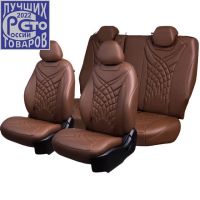 Чехлы Премиум Экокожа Байрон Президент|Жук на Hyundai i40 2012-2019 г.в.